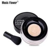Music Flower, Длительное Действие, рассыпчатая пудра для макияжа с кистью ярче покрытия пятна порошок контроль выработки кожного жира длительного ношения естественных условиях