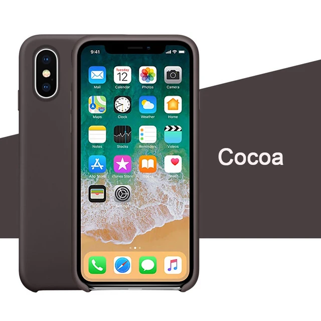 Официальный силиконовый чехол с логотипом для iphone 7 8 Plus чехол для iphone X XS Max XR XS 6 6S Plus для iphone чехол с логотипом s