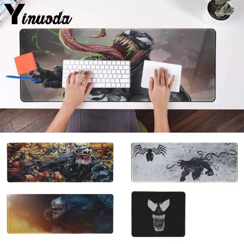 

Yinuoda Venom Marvel Comics HD Durable Rubber Mouse Mat Pad TV Anime Cartoon Print Large Size Gaming Mouse Pad Comic Movie