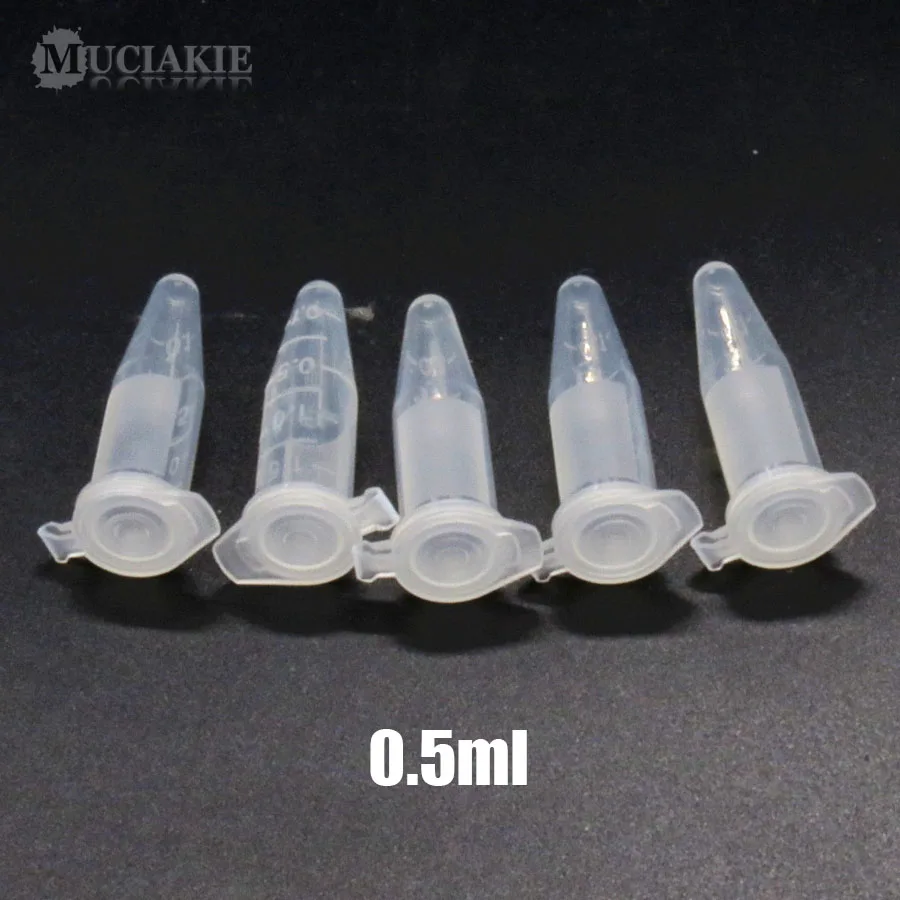 MUCIAKIE 0.2ml 0.5ml 1.5ml 2ml 5ml 10ml Nursery Trays PP Centrifuge Tube with Cover Bottle for Saving Goods seed starter tray,seedling tray
