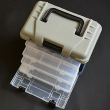 1 шт. многофункциональные рыболовные снасти коробка 26x16x26 см рыболовные снасти приманки коробка 4 слоя