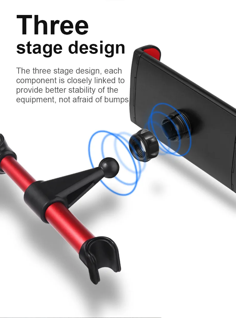 Автомобильный держатель на заднее сиденье для телефона, планшета, ПК для iPhone, samsung, iPad, вращение на 360 градусов, "-11", автомобильный держатель на подголовник, подставка, стильный