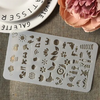 

New A6 Geometry Flag 13 DIY Craft Layering Stencils Wall Painting Scrapbooking Stamping Embossing Album Paper Card Template