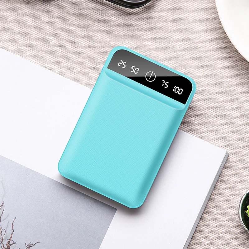 

Mini Power Bank 10000 mAh Dual USB Fast Charger Mobile Power Bank For iPhone 6 7 8 Xiaomi Portable Power Battery Accessories