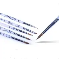 5pcs High Quality Dental Lab Porcelain Ceramic Ermine Brush Pen Set Tool Dental Lab Ceramist Brush Pen