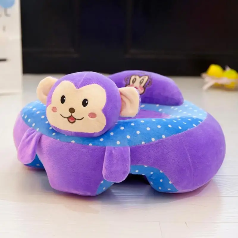 Portable Feeding Chair Baby Seats Sofa Toys Cartoon Animal Seat Support Seat Kids Plush Toy