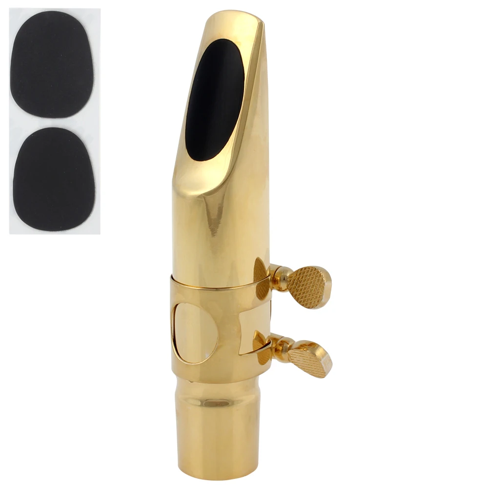 Professional Gold Plated Metal Tenor Saxophone Mouthpiece 7 for Jazz