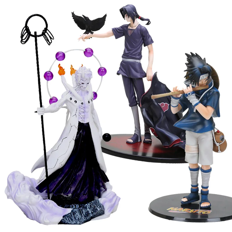 24 27 см аниме фигурки Наруто Учиха Obito Rikudousennin Узумаки ПВХ модель игрушки фигурка