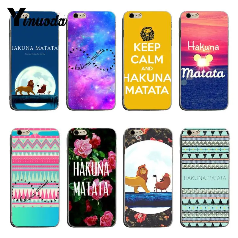 

Yinuoda hakuna matata The Lion King soft tpu phone case cover For iPhone X XS XR XsMax 8plus 6 6s 7 7plus Mobilecover