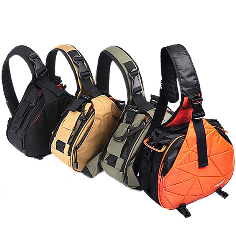 

Camera Video Sling Bag Backpacks Waterproof Nylon Outdoor Travel Digital DSLR Bag with Shockproof Liner for Canon 80D Nikon Sony