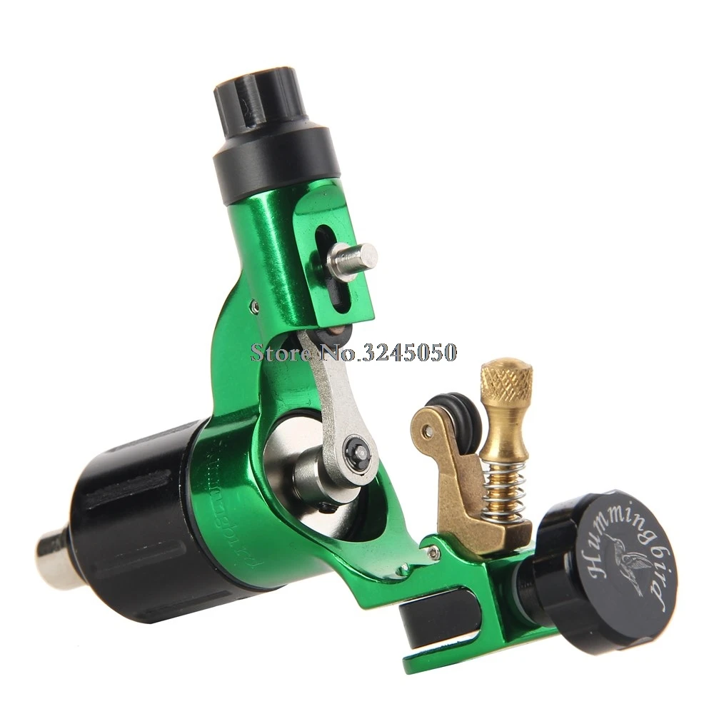 Kopen Originele Hummingbird V2 Zwitserse Motor Rotary Groene tattoo machine Gratis RCA Cord Voor Tattoo Supply