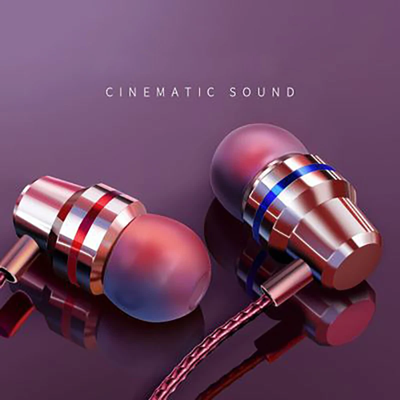 

Wired Earbuds Headphones 3.5mm In Ear Earphone Earpiece with Mic Stereo Headset 4 Color for Samsung Xiaomi Phone Computer