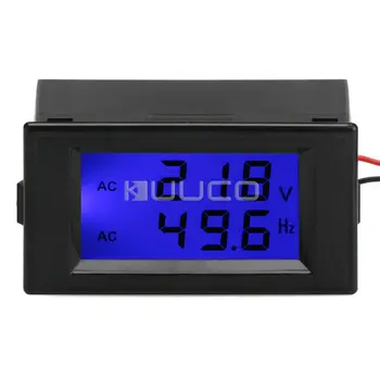 

2in1 Digital Voltmeter/Frequency Meter AC80~300.0V/110V-220V Voltage Meter 45~65.0Hz Frequency Gauge Dual display Digital Tester