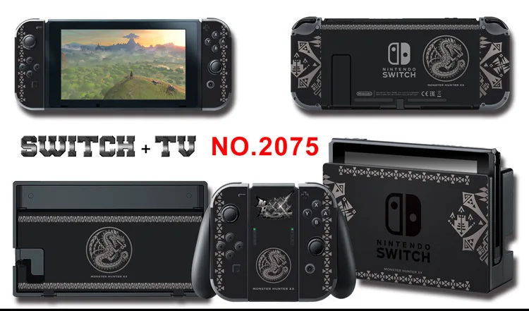 Для nintendo Switch Pain sticker консоль Dock Joy Con полное покрытие цветной бумажной кожи Закаленное стекло протектор экрана от 2000-2305