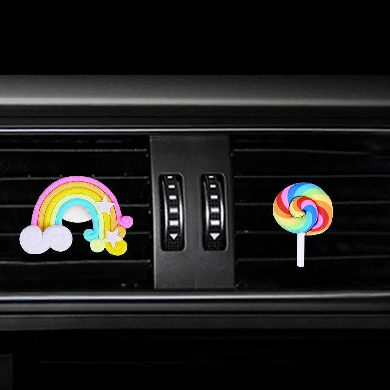 

Lollipop Style car Perfume clip air conditioner outlet air freshener in the automobile air freshener diffuser