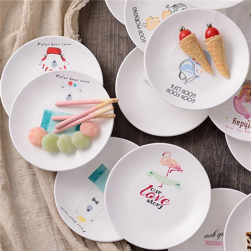 4 PCS ceramic pastry dish bone storage dish (6)