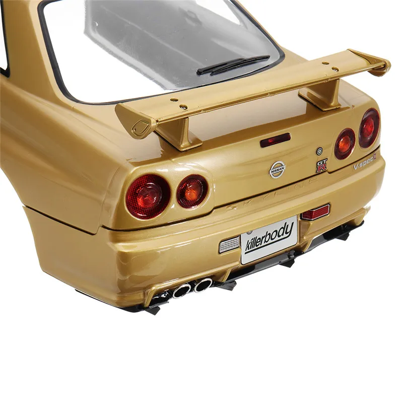 Killerbody 48645 для 1:10 Радиоуправляемая машина для NISSAN SKYLINE(R34) Готовая оболочка корпуса Champaign-gold для 1/10 Touring Car Gold Gree