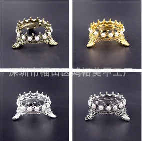 

by dhl or ems 500pcs Crown Design Nail Art Pens Brush Stand Rack Pearls Manicure Nail Carving Drawing Pens Brushes Holder hot