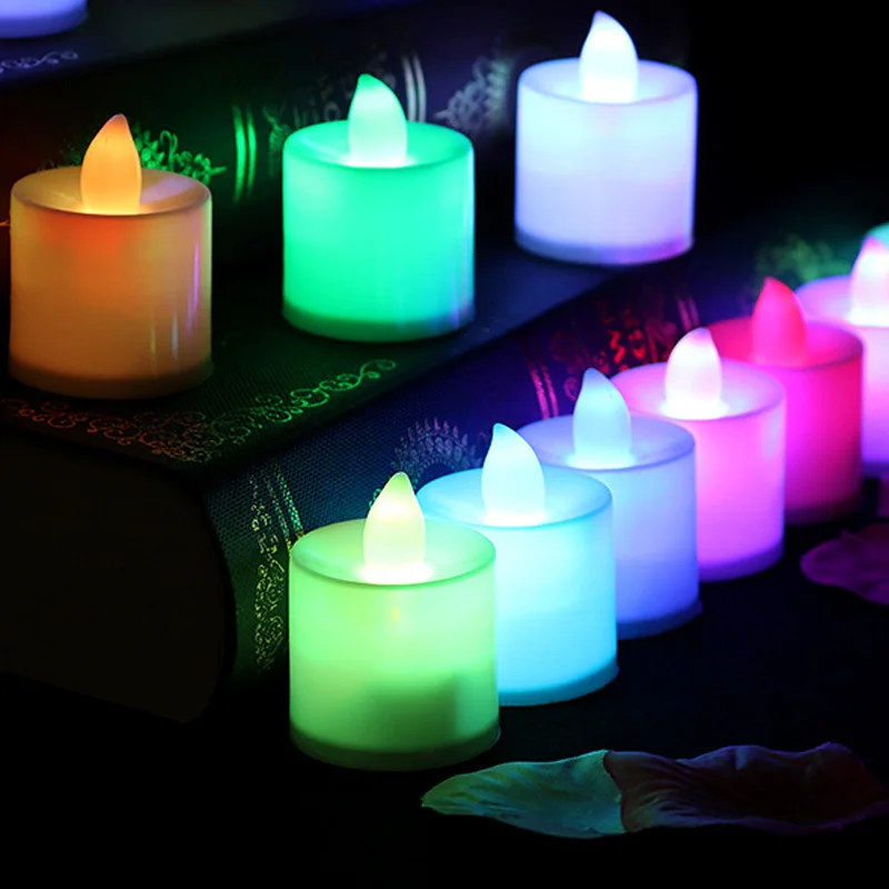 

24 Pcs LED Candles Lamp Simulation Flameless Flashing Battery Powered Lights Home Wedding Party Decor LO88