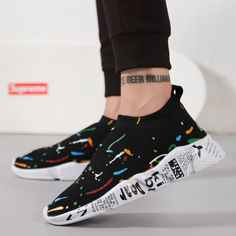 Sooneeya Summer Light Men Casual Shoes Slip On Male Flats Big Size 35-48 Unisex Sneakers Camouflage Walking Footwear |