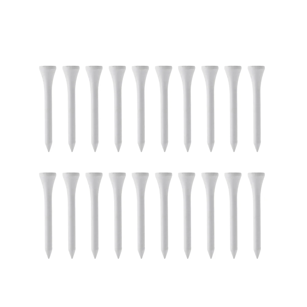 

20pcs 55mm White Golf Ball Wooden Golf Tees Golf Accessories Golf Ball Nails Outdoor sports Tees