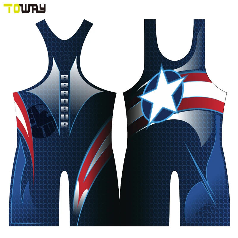FUN wrestling singlet with custom text area on the back included in price 