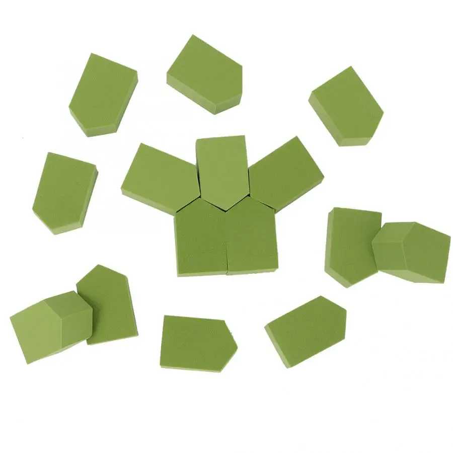 Пуф для макияжа 15 шт. красивый влажный и сухой двойного назначения спонж для нанесения пудры слоеный макияж косметический инструмент красота