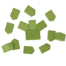 Пуф для макияжа 15 шт. красивый влажный и сухой двойного назначения спонж для нанесения пудры слоеный макияж косметический инструмент красота