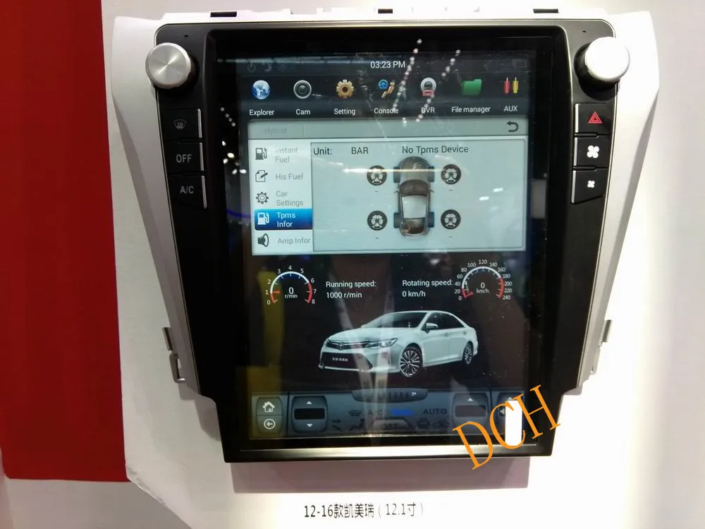 12,1 inch вертикальный Тесла стиль Android 8,1 Автомобильная dvd-навигационная система Радио для Toyota Camry 2012 2013 px6 carplay