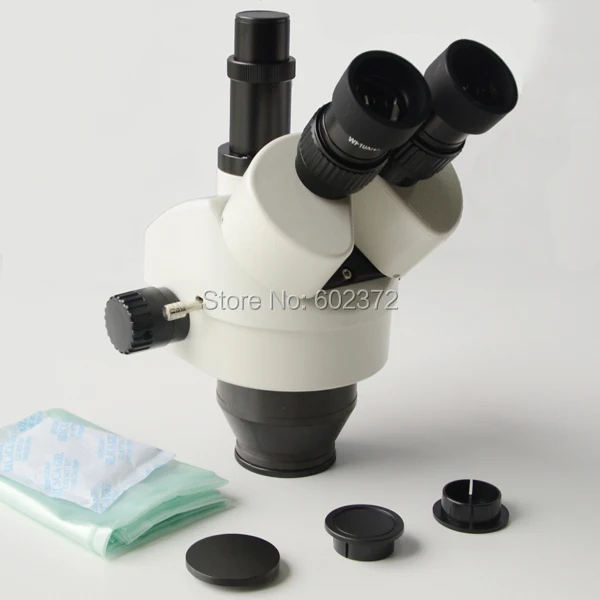 Free Shipping!! 7X-45X Trinocular Zoom Stereo Microscope Head | Инструменты
