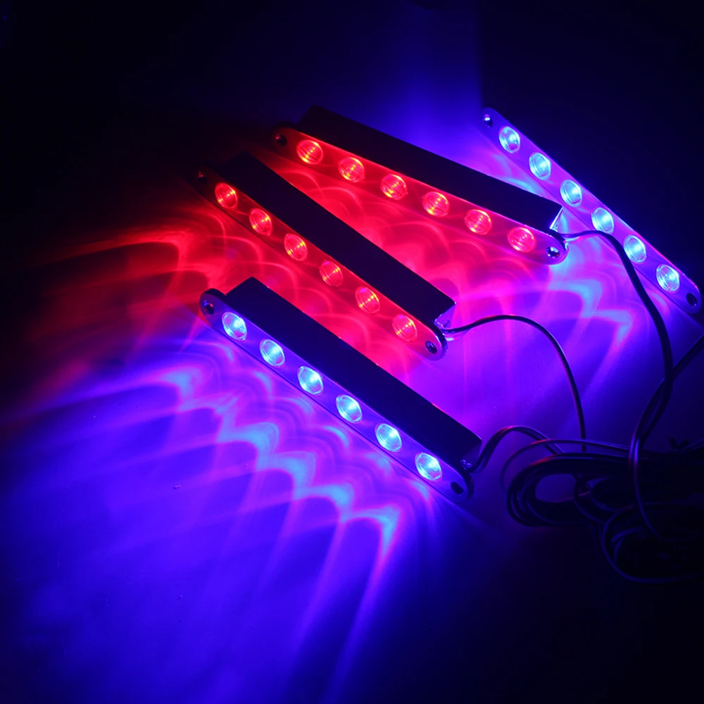 

HEHEMM 4 X 6 LED Strobe Warning Light Car LED Wireless Remote Controller Emergency Vehicles Red Blue