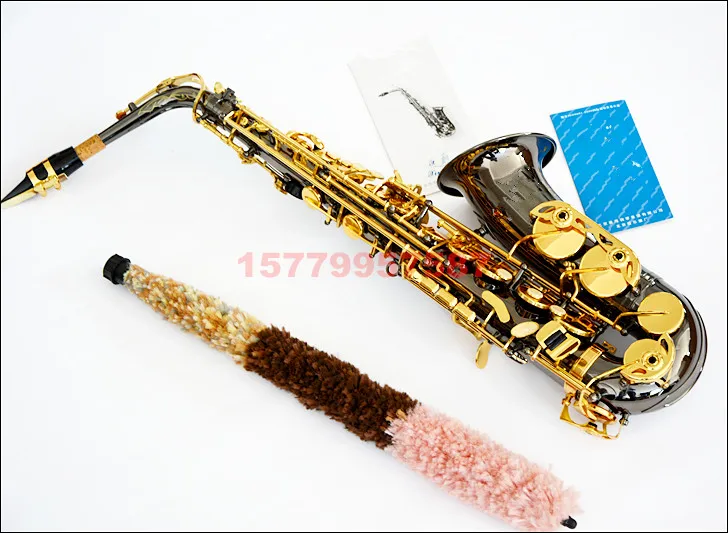 

New musical instruments E-flat sax professional Alto Saxophone Black nickel alto sax black pearl sax Free Shipping