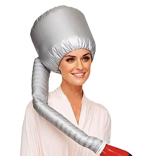 Портативный, безопасный женский головной убор Фен Мягкий капот насадка для волос Парикмахерская шляпка для укладки волос Девушка шапка
