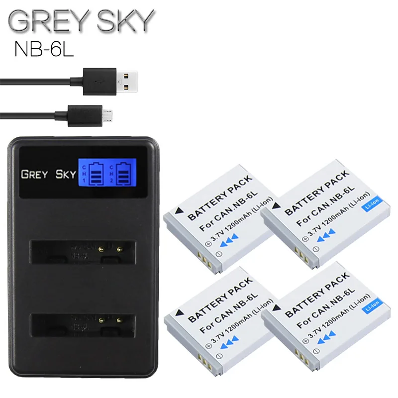 

NB-6L NB-6LH NB 6L 6LH NB6L Battery + LCD DUAL Charger for Canon IXUS 85 95 IS SX275 SX280 SX510 PowerShot D10 S90 SD1200 200