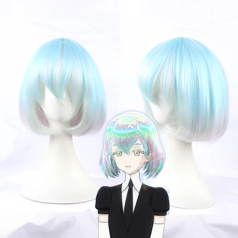 

Anime Land of the Lustrous Houseki no Kuni Diamond Short Bob Cosplay Wig Synthetic Hair Halloween Costume Party Play Wigs