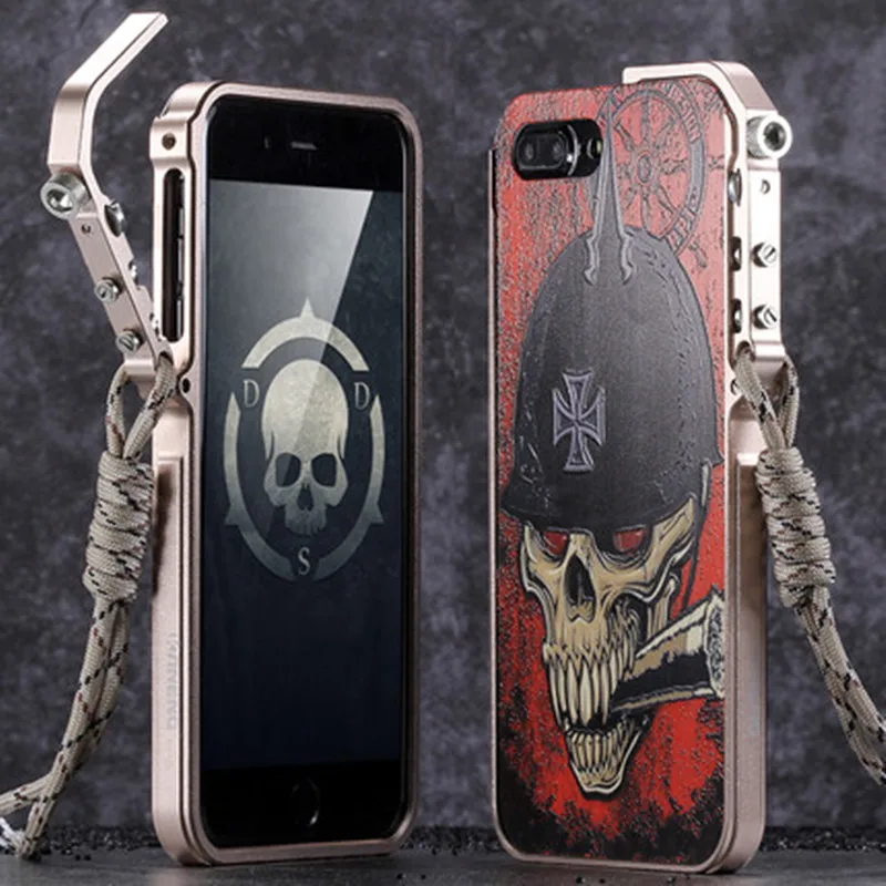 bilder für Kaneng metall case für iphone 7 7 plus aluminiumrahmen + 3d relief protective schutzhülle phone gehäuse bilder für Kaneng metall case für iphone 7 7 plus aluminiumrahmen + 3d relief protective schutzhülle phone gehäuse