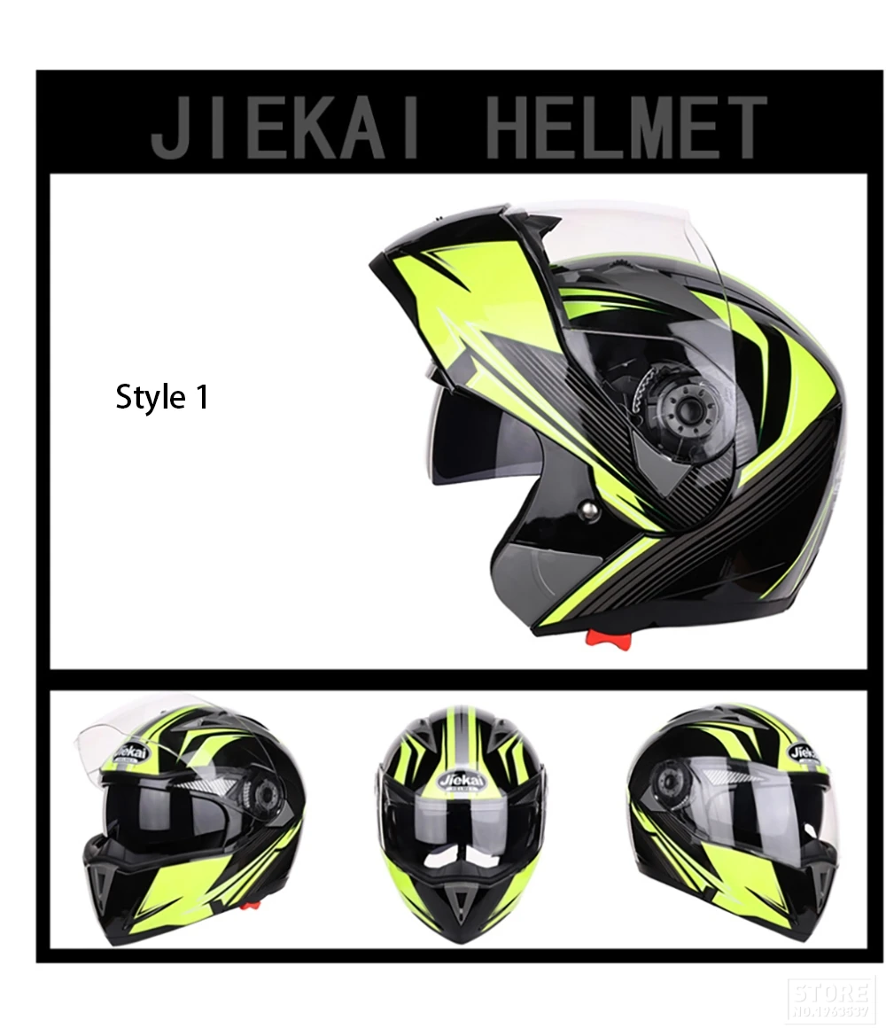 Мотоцикл Jiekai шлем для мужчин шлем для мотокросса полное лицо мото шлемы двойные линзы мотоцикл Filp Up модульная езда Casco Moto