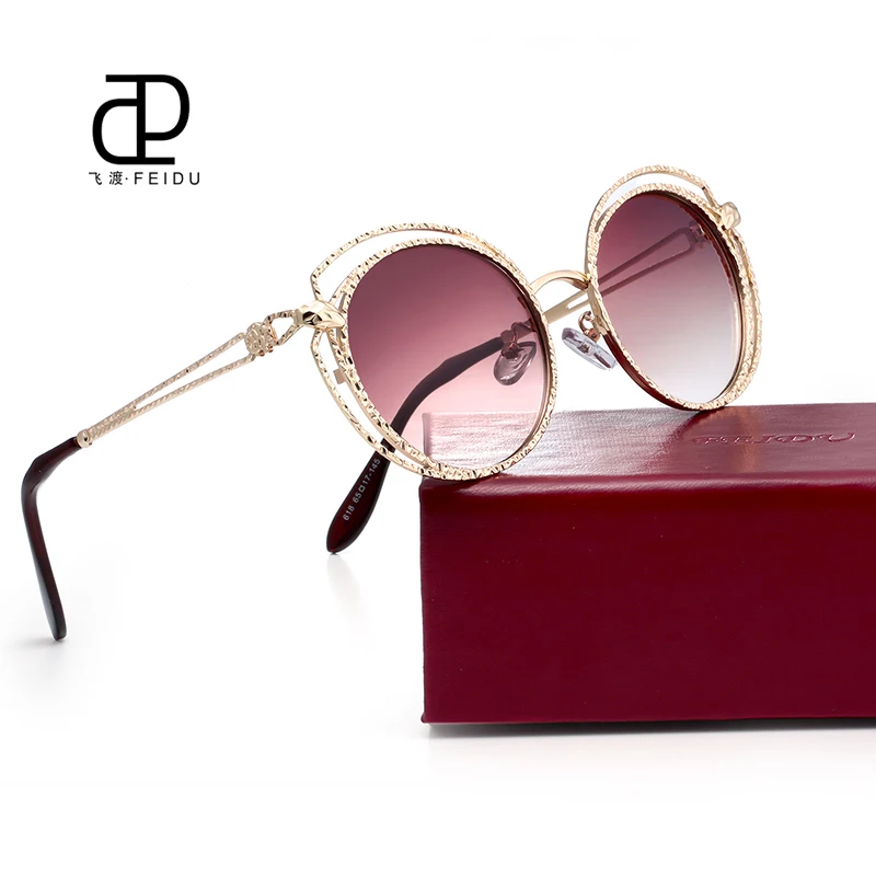 FEIDU New Fashion Cat Eye Sunglasses Women Brand Design Summer Style Sun Glasses Popular Eyewear Female With Original Case UV400 |