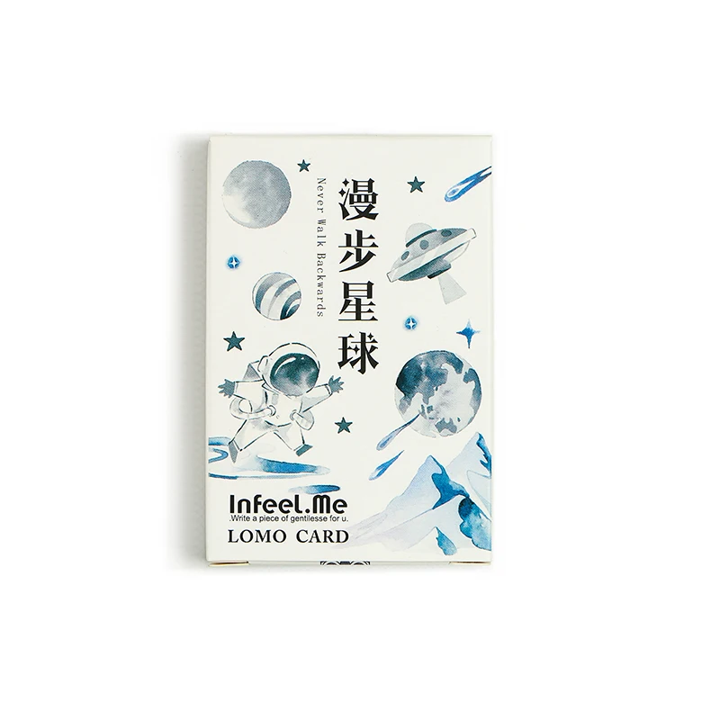 

28 pcs/box Wander planet Mini Lomo Card Valentine's Day New Year Greeting Card universe Postcard Birthday Gift Message Card