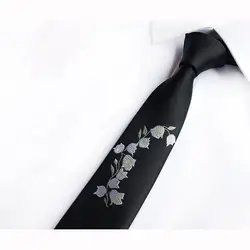 Новинка 2017 года 5 см Для Мужчин's Повседневное смешивания цветы украшают модные галстук Бизнес Формальные искусственного шелка тонкий