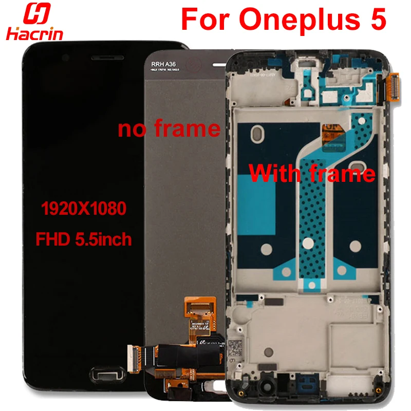 

for Oneplus 5 LCD Screen High Quality New Replacement LCD Display+Touch Screen With Frame for Oneplus 5 Five 5.5inch Smartphone