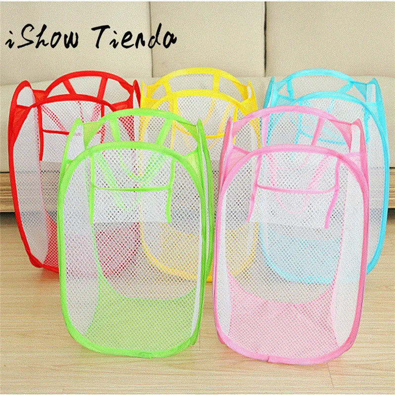 

5 Colors Mesh Laundry Wash Bags Foldable Delicates Lingerie Bra Socks Underwear Washing Machine Clothes Protection Net 0123