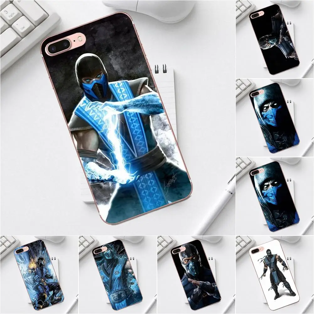 Sub zero Mortal Kombat X для iPhone 4 4S 5 5C SE 6 6S 7 8 Plus XS Max XR Galaxy A3 A5 J1 J3 J5 J7 2017 аксессуары чехлов из