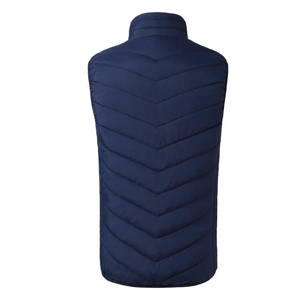 USB Electric Vest Heated Hot Down Cotton Heating Jacket Winter Skiing Warm Heating Vest Heater Warm Clothing Pads