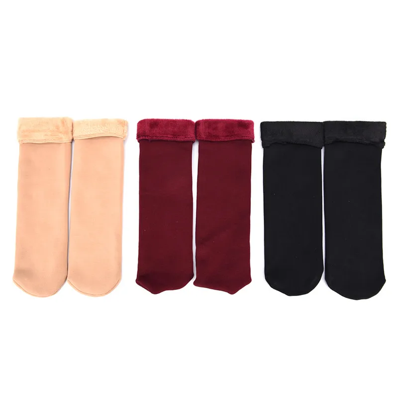 

Fashion Thick Breathable Winter Women Wool Home Snow Boots Cotton Female Socks