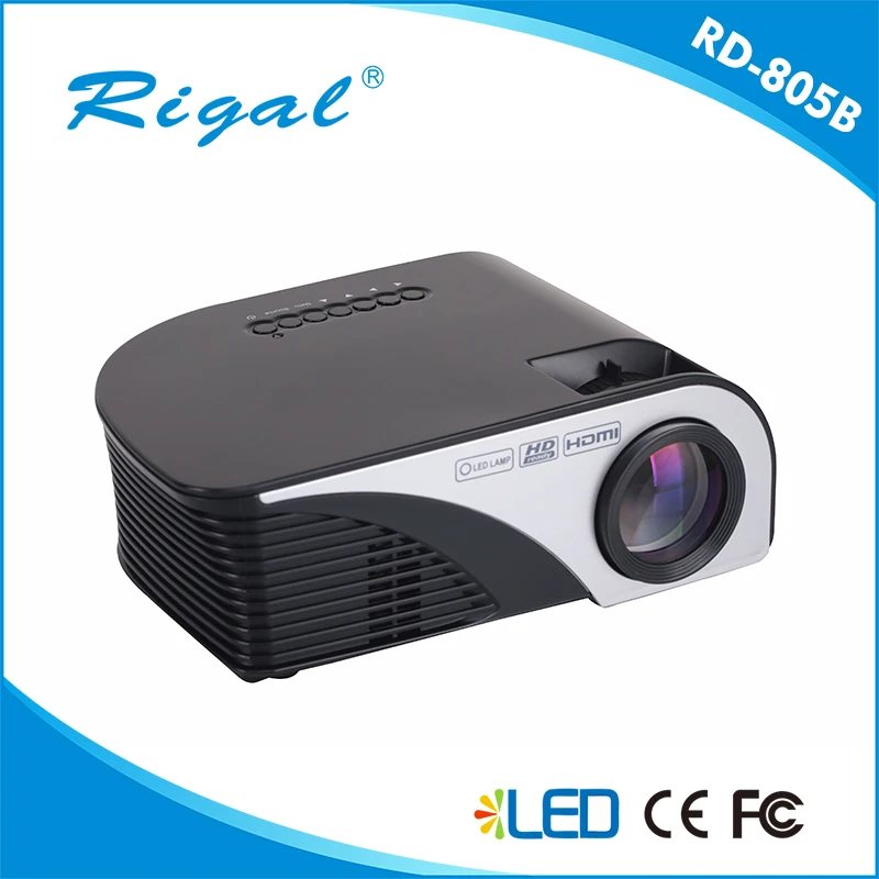 2017 Latest 1200 lumens 800*480 home theater projector/cheap mini