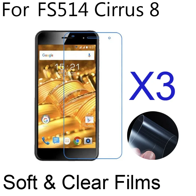 3 шт./лот для Fly FS510 Nimbus 12 Защитные пленки телефона мягкие ультра-Прозрачные мягкая