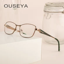 Женские оправы для очков из сплава, роскошные золотые винтажные прозрачные Ретро прозрачные женские очки КЛАССА De Armacoes для женщин# ML0051