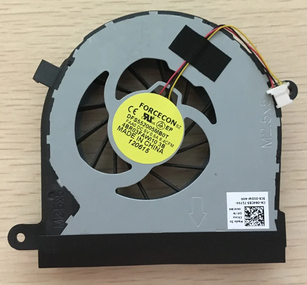 SSEA новый вентилятор охлаждения процессора ноутбука для Dell Inspiron 17R N7110 Dfs552005mb0t FAA0