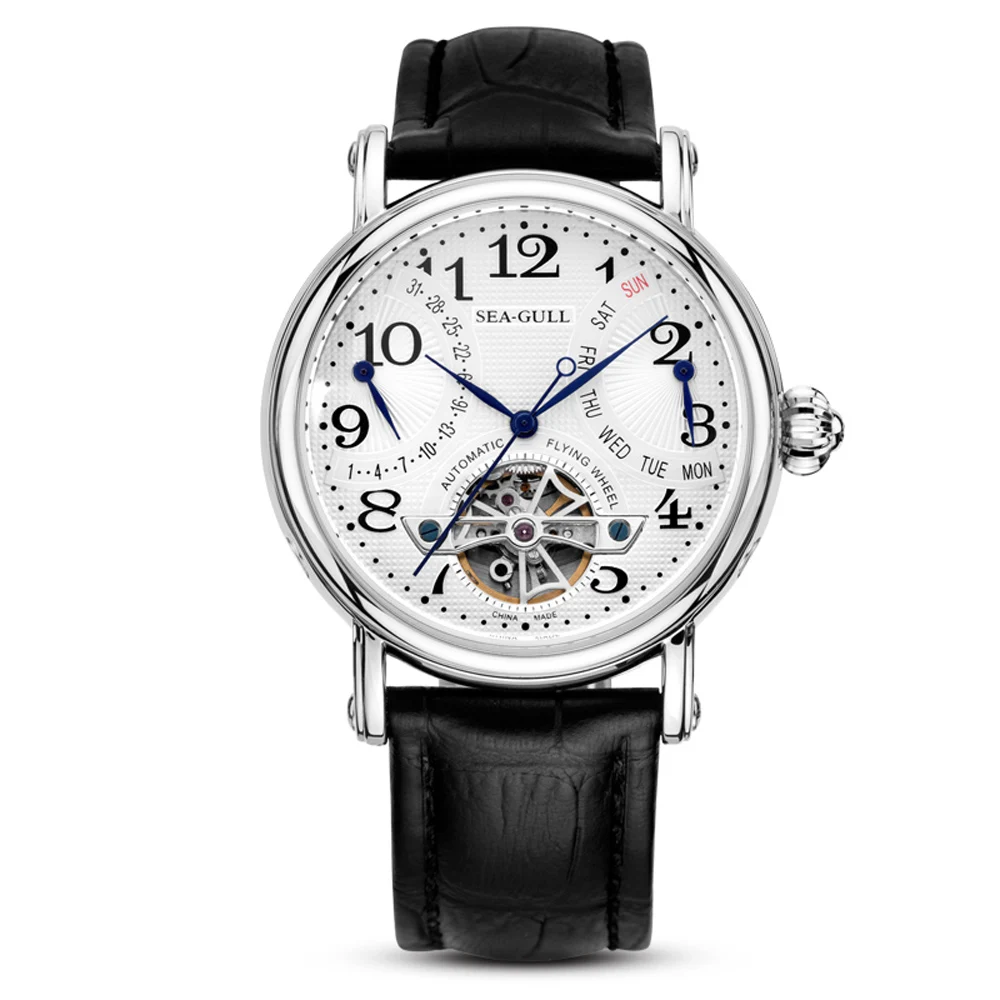 Sea-Gull men watch m171s date and week flywheel display mechanical men's seagull watch M171S afbeelding